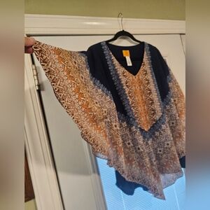 NWOT!!! Hippie, flowy, boho sheer top w/tank, Ruby Rd Woman Sz 1x